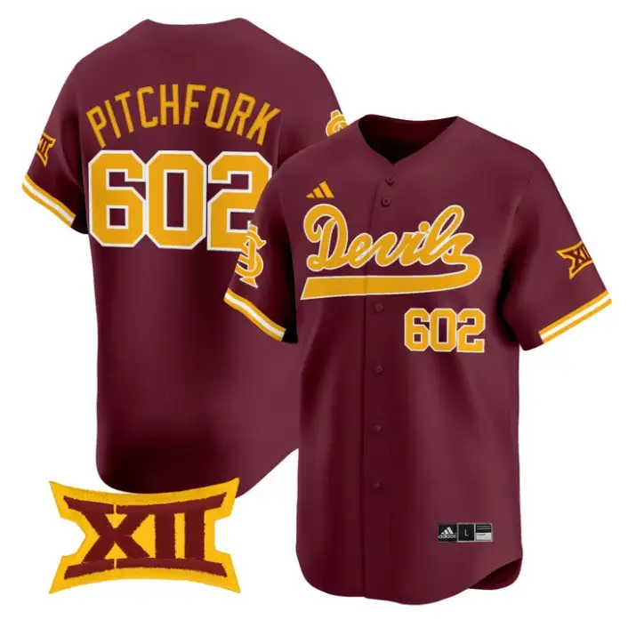 Pitchfork Jersey #602 Sun Devils 2026 Softball Vapor Premier Stitched by My Store