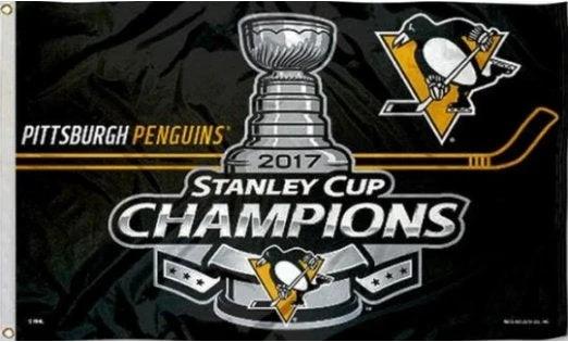 Pittsburgh Penguins 2017 Stanley Cup Champions Flag 3X5Ft Polyester Digital Print Banner USA by flagsjustdoit