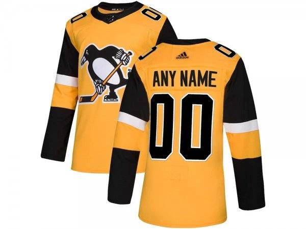Pittsburgh Penguins Alternate Custom Jersey - Gold by Hockey David