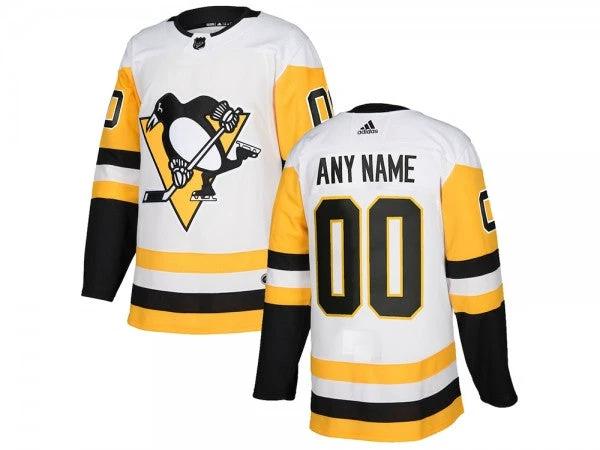 Pittsburgh Penguins Away Custom Jersey - White by Hockey David