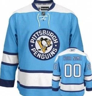 Pittsburgh Penguins Customized Light Blue Jersey by Hockey David