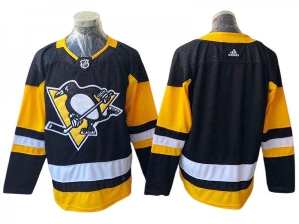 Pittsburgh Penguins Home Blank Jersey - Black by Hockey David