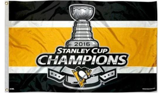 Pittsburgh Penguins Stanley Cup US Flag 3X5Ft Polyester Digital Print Banner USA by flagsjustdoit