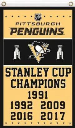Pittsburgh Penguins Team US Sport Flag 3X5Ft Polyester Digital Print Banner USA by flagsjustdoit