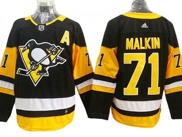 Pittsburgh Penguins #71 Evgeni Malkin Black Home Jersey by Hockey David