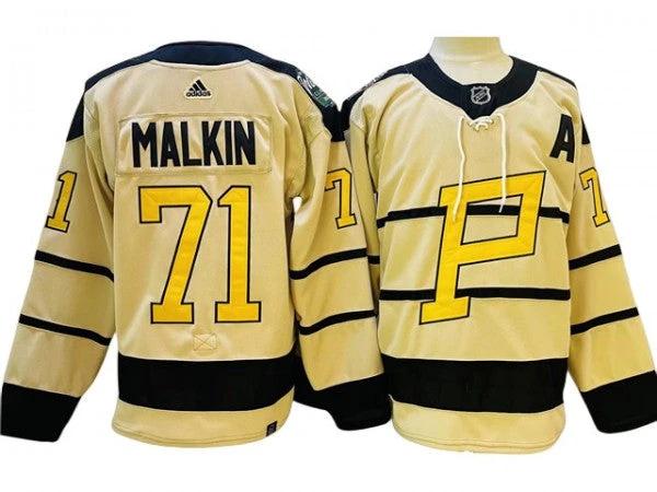 Pittsburgh Penguins #71 Evgeni Malkin Cream 2023 Winter Classic Jersey by Hockey David