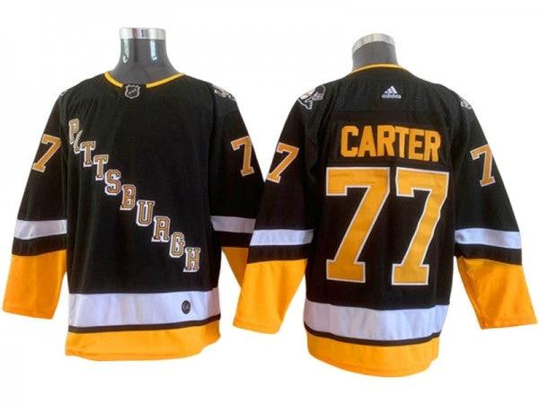 Pittsburgh Penguins #77 Jeff Carter Black 2021&22 Alternate Jersey by Hockey David