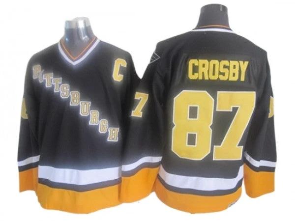 Pittsburgh Penguins #87 Sidney Crosby 1996 Vintage CCM Jersey - Black by Hockey David