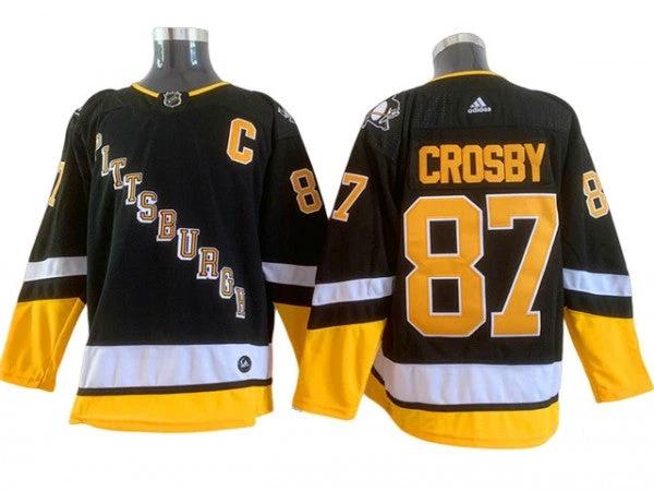 Pittsburgh Penguins #87 Sidney Crosby Black 2021&22 Alternate Jersey by Hockey David