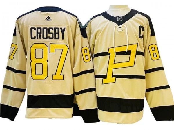 Pittsburgh Penguins #87 Sidney Crosby Cream 2023 Winter Classic Jersey by Hockey David