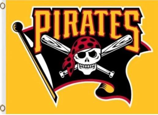 Pittsburgh Pirates Baseball Flag 3X5Ft Banner USA Polyester with Brass Grommets by flagsjustdoit