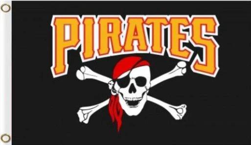 Pittsburgh Pirates Mascot Flag 3X5Ft Banner USA Polyester with Brass Grommets by flagsjustdoit