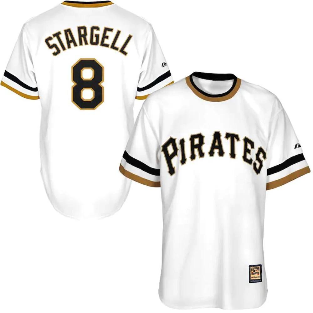 Pittsburgh Pirates Willie Stargell White Throwback Pullover Jersey by My Store