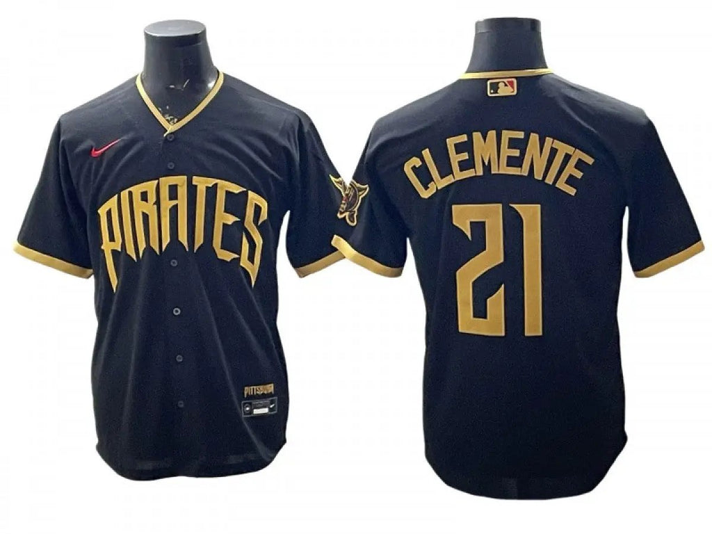 Pittsburgh Pirates #21 Roberto Clemente 2026 City Connect Limited Jersey - Black by My Store