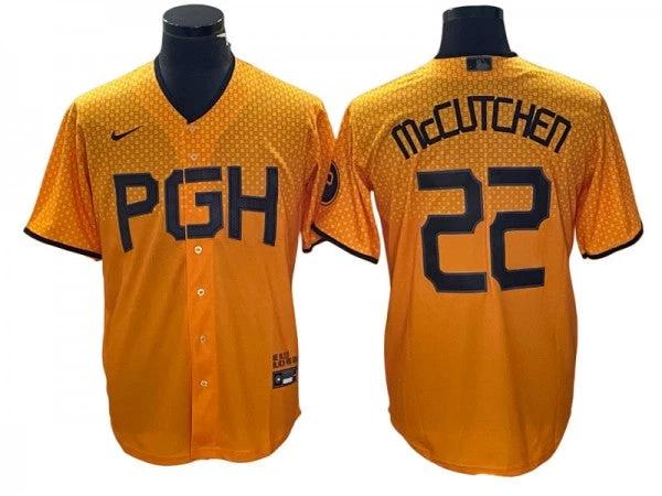 Pittsburgh Pirates #22 Andrew McCutchen Gold City Connect Jersey by My Store