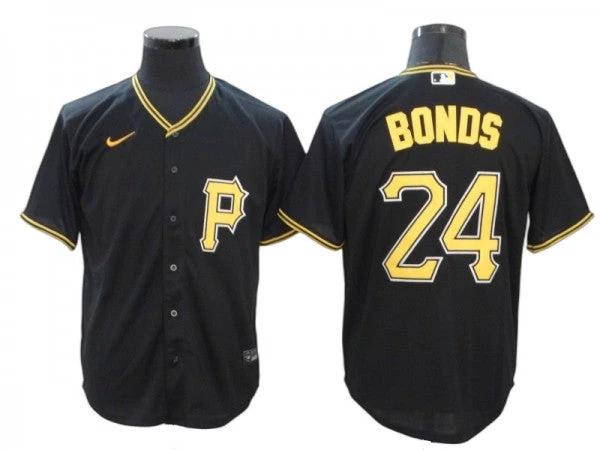 Pittsburgh Pirates #24 Barry Bonds Black Alternate Cool Base Jersey by My Store