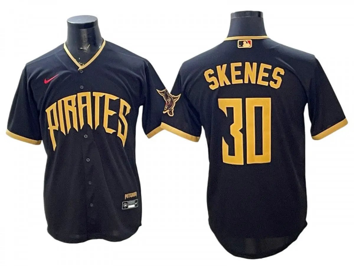 Pittsburgh Pirates #30 Paul Skenes 2026 City Connect Limited Jersey - Black by My Store