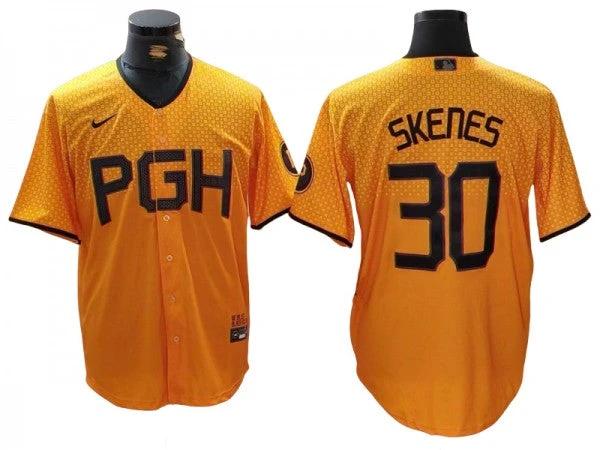 Pittsburgh Pirates #30 Paul Skenes Gold City Connect Jersey by My Store