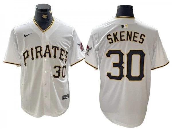 Pittsburgh Pirates #30 Paul Skenes White Home Limited Jersey by My Store