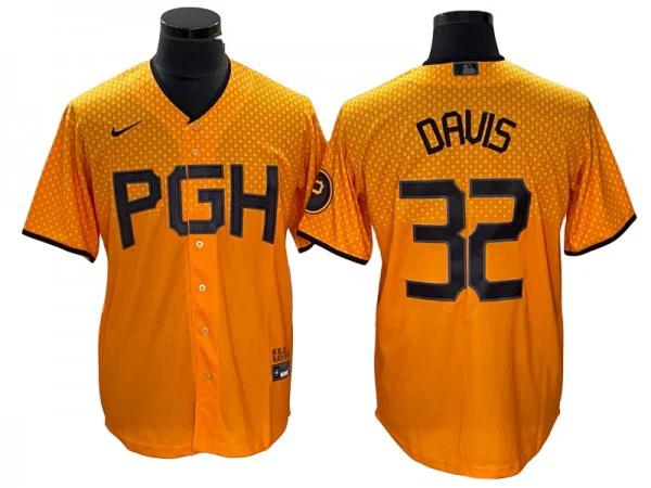 Pittsburgh Pirates #32 Henry Davis Gold City Connect Jersey by My Store