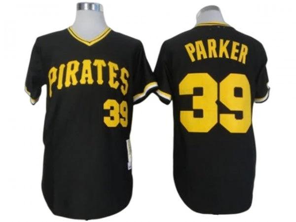 Pittsburgh Pirates #39 Dave Parker Black Throwback Jersey by My Store