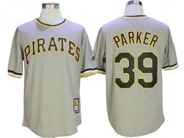 Pittsburgh Pirates #39 Dave Parker Gray Cooperstown Collection Throwback Jersey by My Store