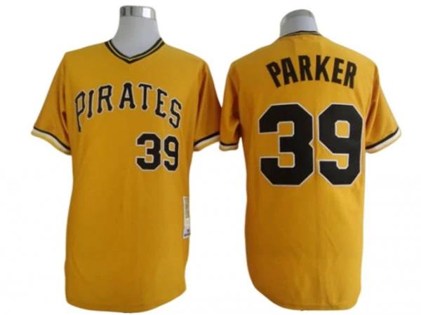 Pittsburgh Pirates #39 Dave Parker Yellow Throwback Jersey by My Store