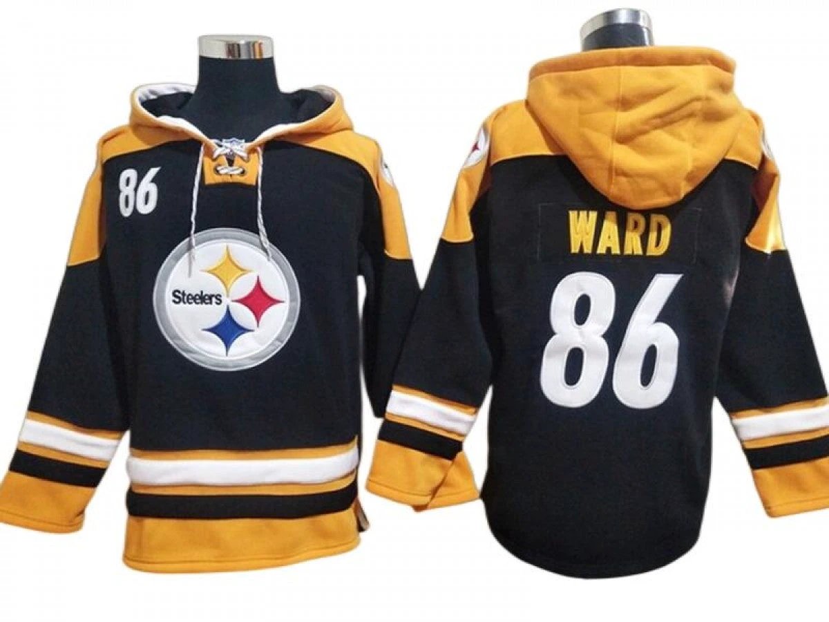 Pittsburgh Steelers #86 Hines Ward Black Ageless Must-Have Lace-Up Pullover Hoodie by Hoodie Pullover