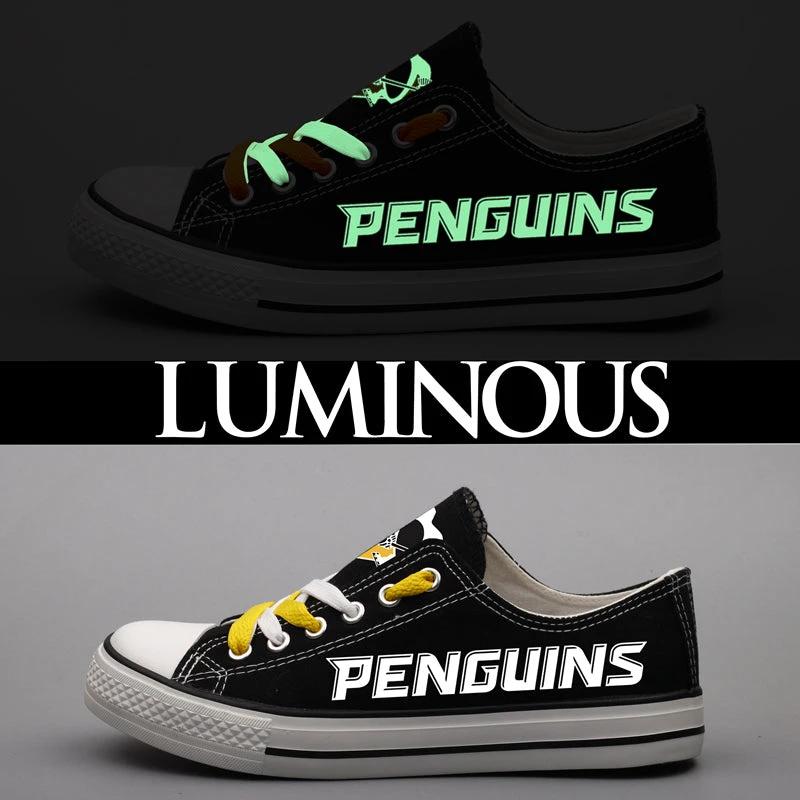 Pittsburgh Penguins Low Top Canvas Sport Sneakers Shoes For Men Women Fans by Crocs
