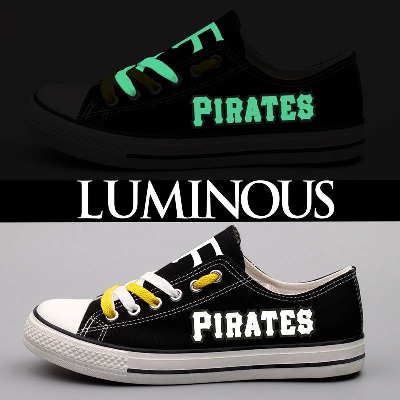 Pittsburgh Pirates Limited Print Low Top Canvas Shoes Sport Sneakers For Men Women Fans by Crocs