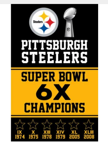 Pittsburgh Steelers Flag-3x5FT NFL the Terrible Towel Flag Banner-100% polyester by flagsshop