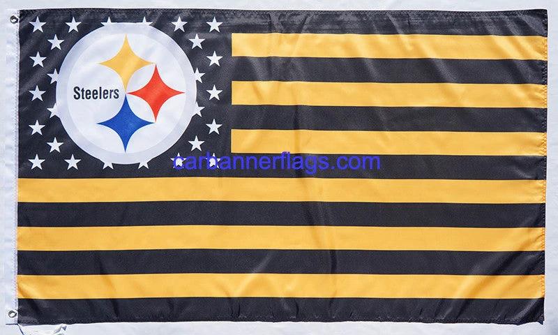 Pittsburgh Steelers Flag-3x5FT NFL the Terrible Towel Flag Banner-100% polyester by flagsshop