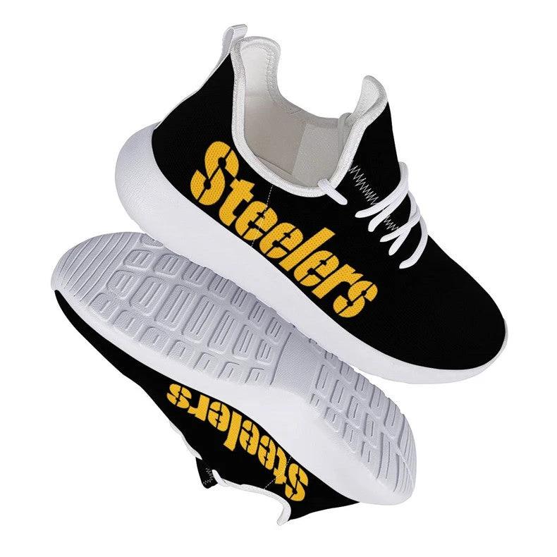 Pittsburgh Steelers Team Name Limited Sneaker Shoes For Men Women Fans by Crocs