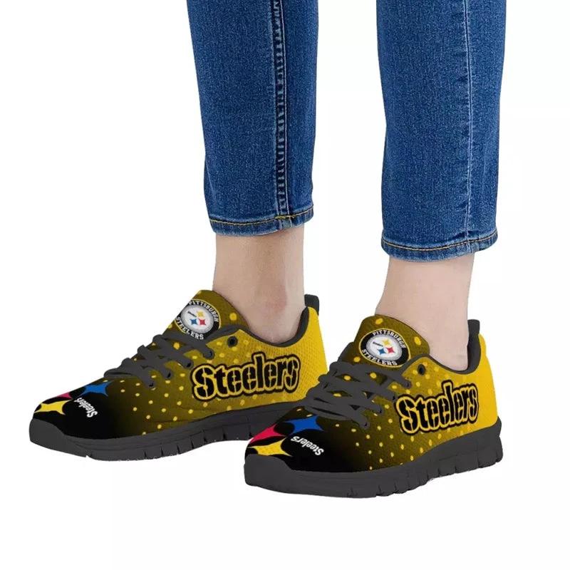 Pittsburgh Steelers Fading NLF Sneaker Shoes For Men Women Fans by Crocs