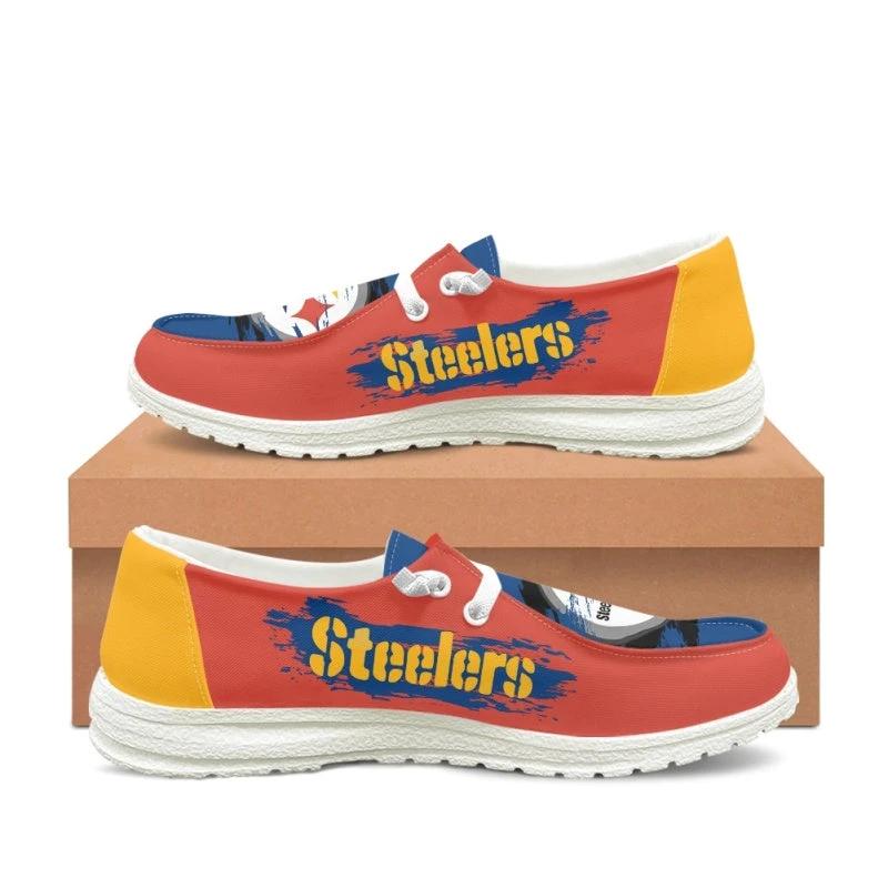 Pittsburgh Steelers V1 BZ15 Sneakers Shoes For Men Women Fans by Crocs