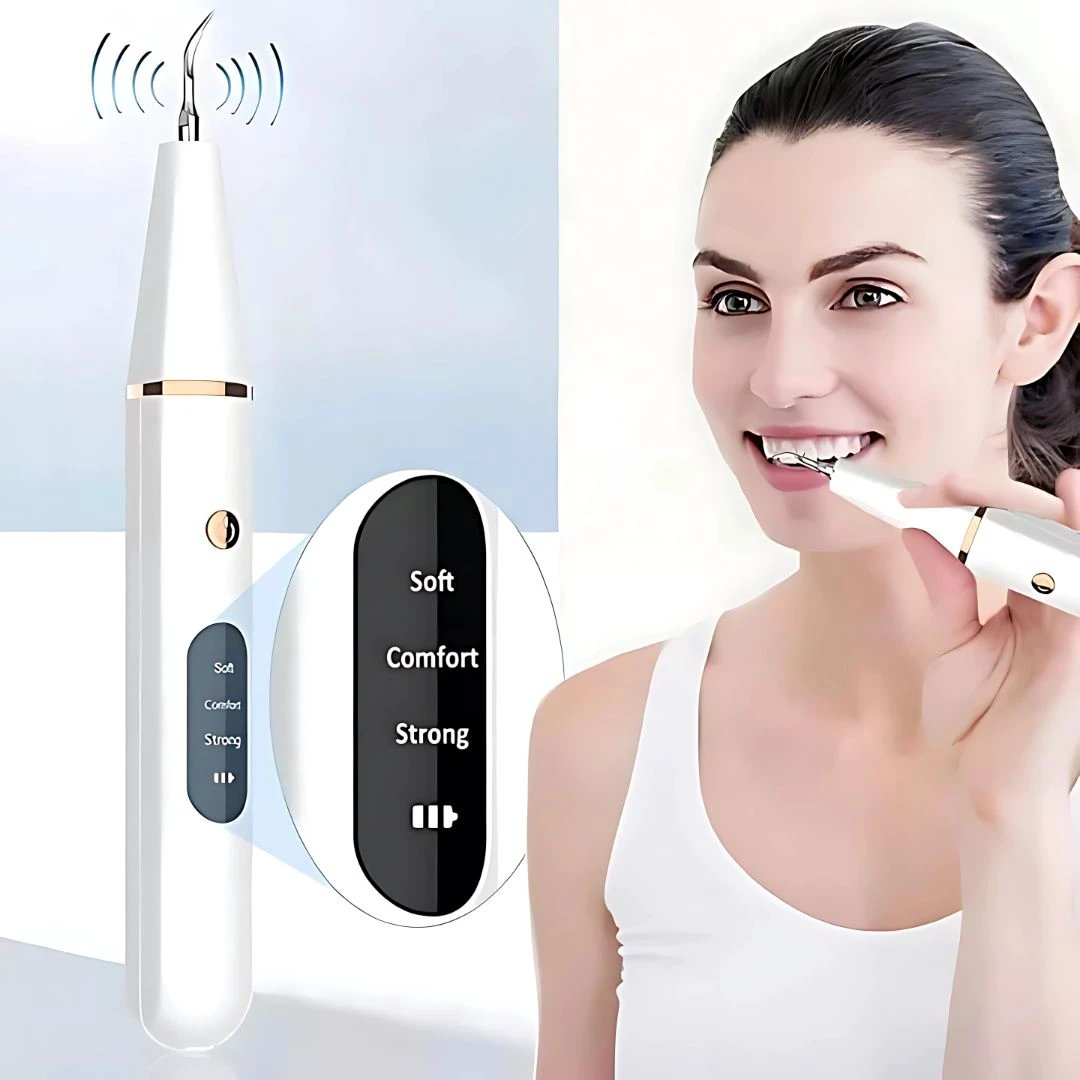 PlaqueFree Plaque Remover for teeth | Ultrasonic Teeth Cleaner - Tartar Remover from Home - Deep Teeth Cleaning and Polish Bowlift by Bowlift