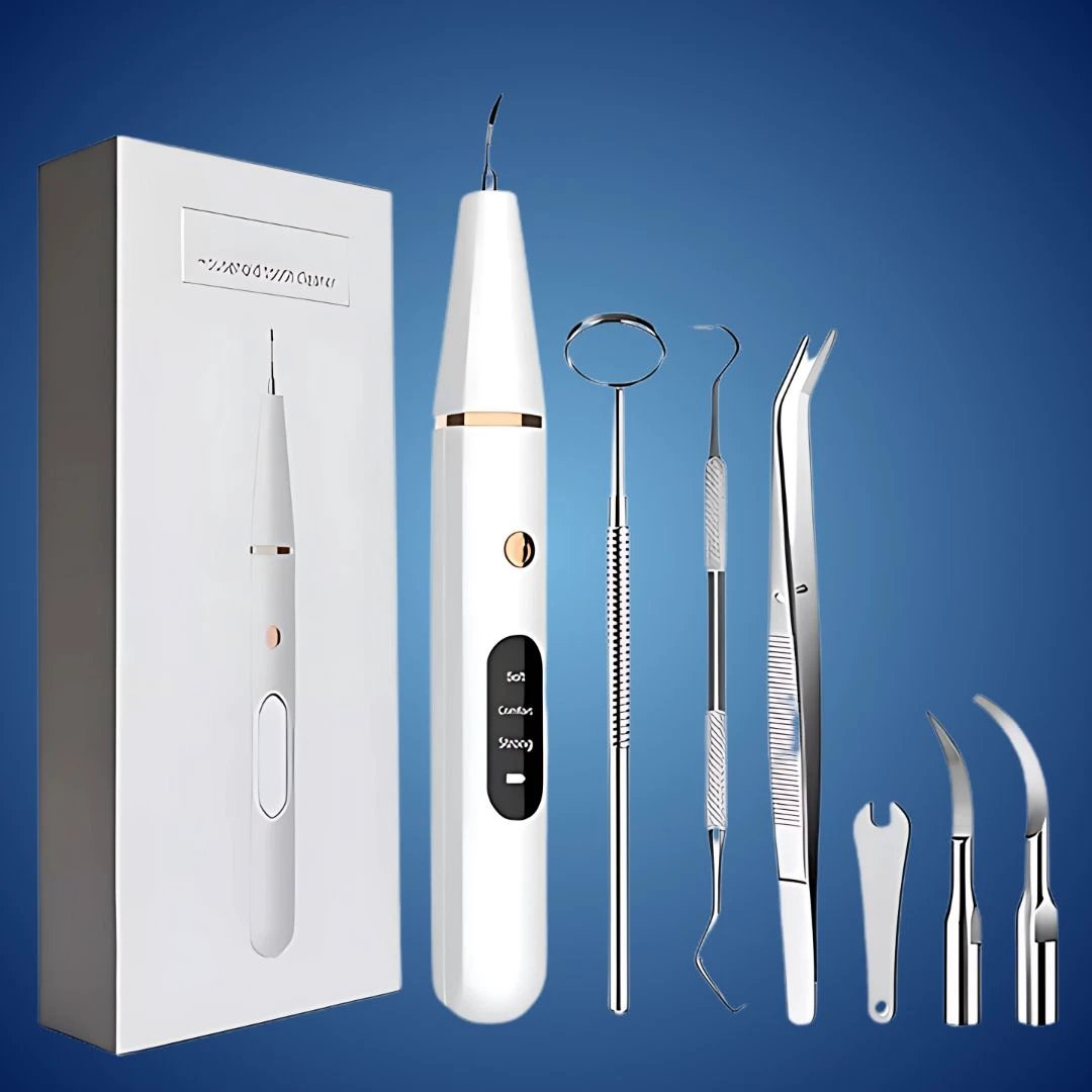 PlaqueFree Plaque Remover for teeth | Ultrasonic Teeth Cleaner - Tartar Remover from Home - Deep Teeth Cleaning and Polish Bowlift by Bowlift