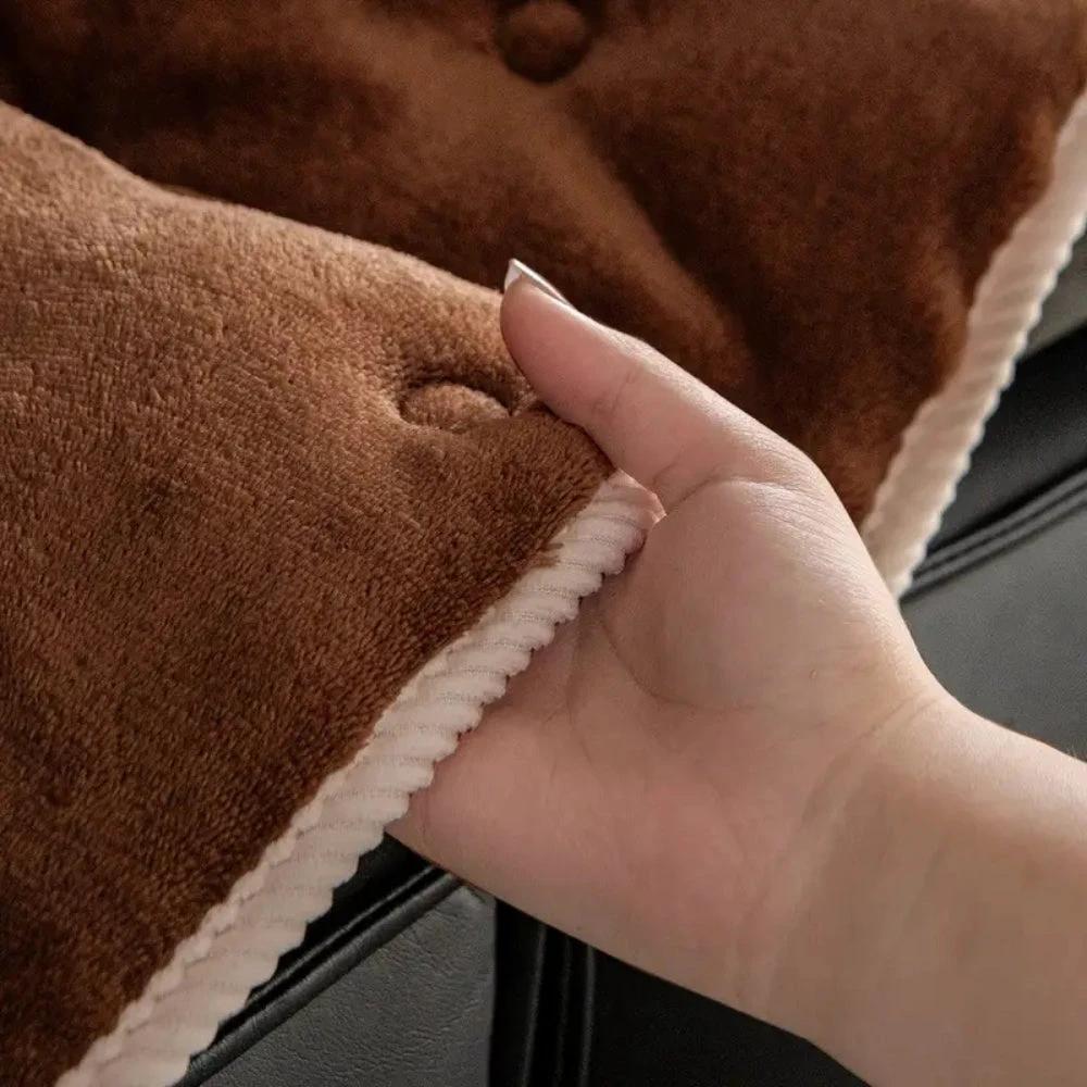 Plush Button-Tufted Sofa Cover by Casa & Beyond