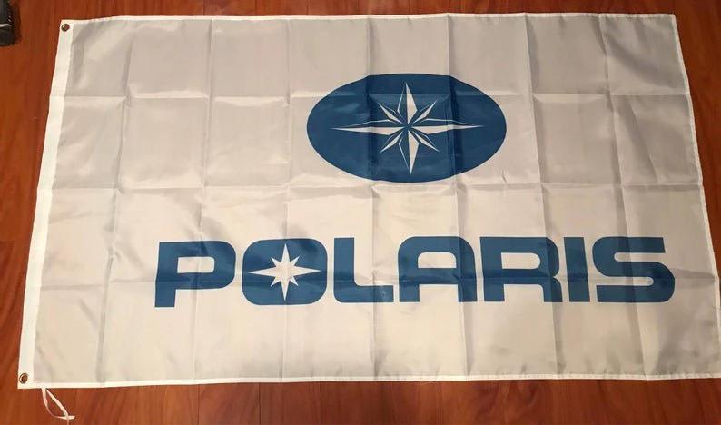 Polaris Flag White ATV Off Road Jet Ski Black 3X5 Ft Polyester Banner USA 90x150cm by flagsjustdoit