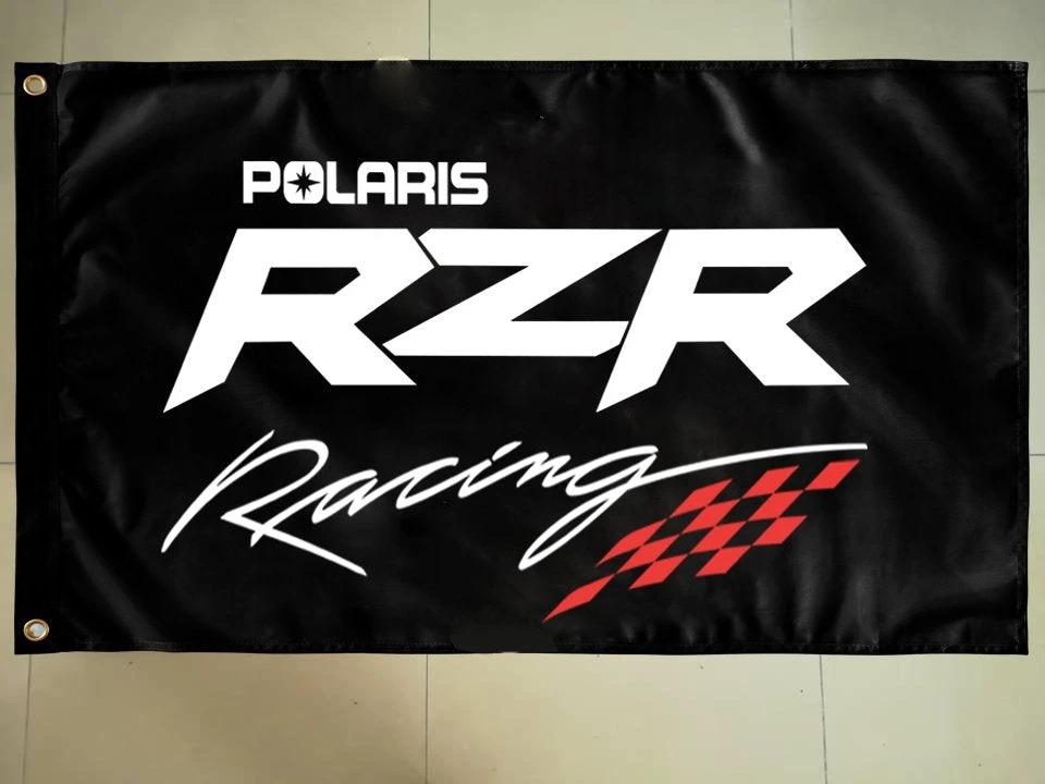 Polaris RZR Racing Flag 3X5 Ft Polyester Banner USA 90x150cm by flagsjustdoit