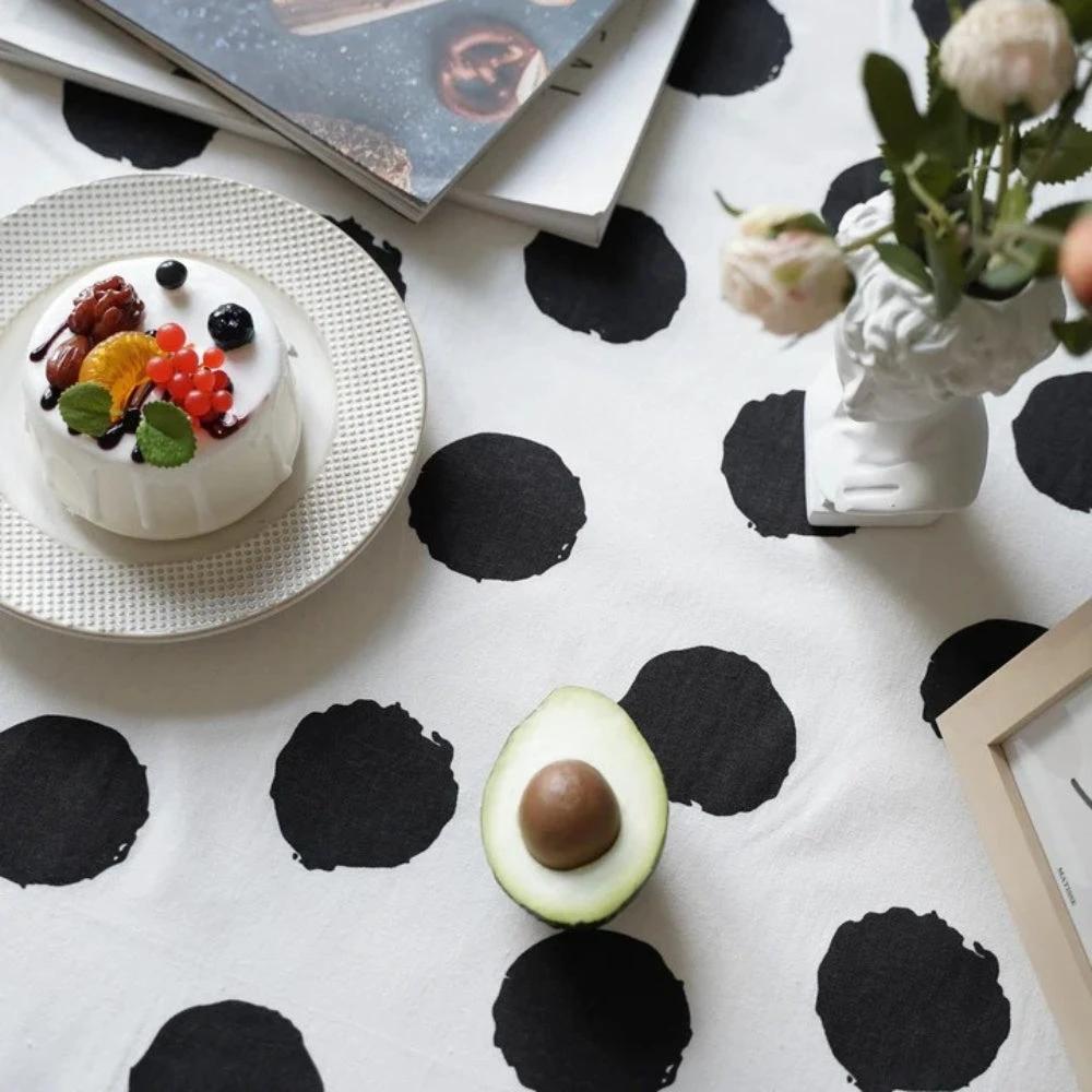 Polka Charm Tassel Table Cloth by Casa & Beyond
