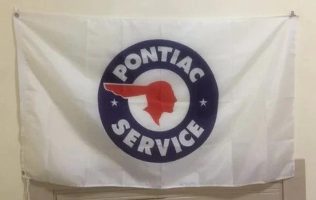 Pontiac Service Flag 3X5 Ft Polyester Banner USA 90x150cm by flagsjustdoit