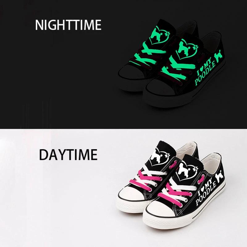 Poodle Canvas Sneakers Shoes For Men Women Fans by Crocs