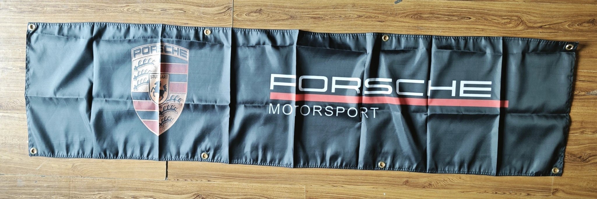 Custom Porsche flag-1.5ft X6ft Porsche Motorsport banner-8 eyelets -100% polyester by flagsshop