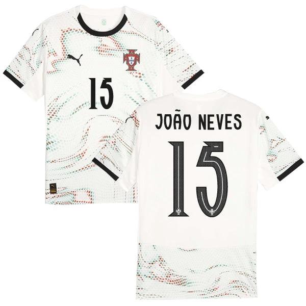 Portugal 2025 Away Joao Neves 15 Jersey by Soccer Jersey
