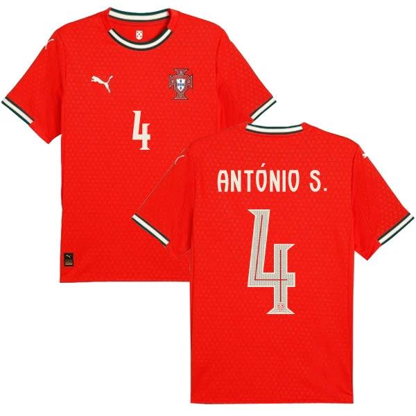Portugal 2025 Home Antonio S. #4 Jersey by Soccer Jersey