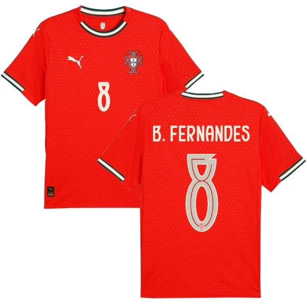 Portugal 2025 Home B. Fernandes #8 Jersey by Soccer Jersey