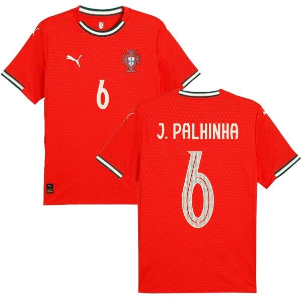 Portugal 2025 Home J. Palhinha #6 Jersey by Soccer Jersey