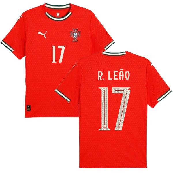 Portugal 2025 Home R. Leao #17 Jersey by Soccer Jersey