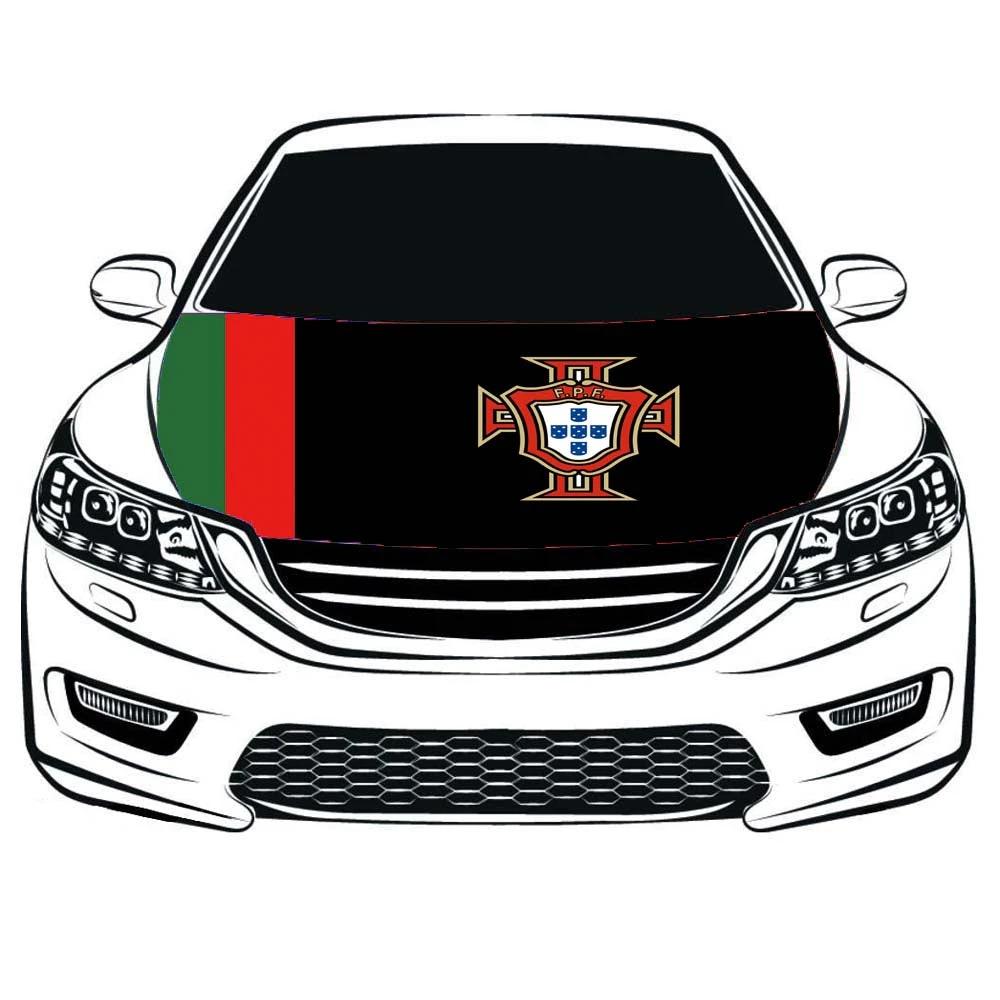 Portugal national football team Car Hood Cover Flag ,Engine Flag of Seleção Portuguesa de Futebol,3.3X5ft/6X7FT, 100% Polyester Elastic Fabrics Can be Washed Suitable for large SUV and Pickup Trucks by flagsshop